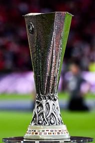BASEL, SWITZERLAND - MAY 18:  The Europa League trophy on display prior to the UEFA Europa League Final match between Liverpool and Sevilla at St. Jakob-Park on May 18, 2016 in Basel, Basel-Stadt.  (Photo by David Ramos/Getty Images)